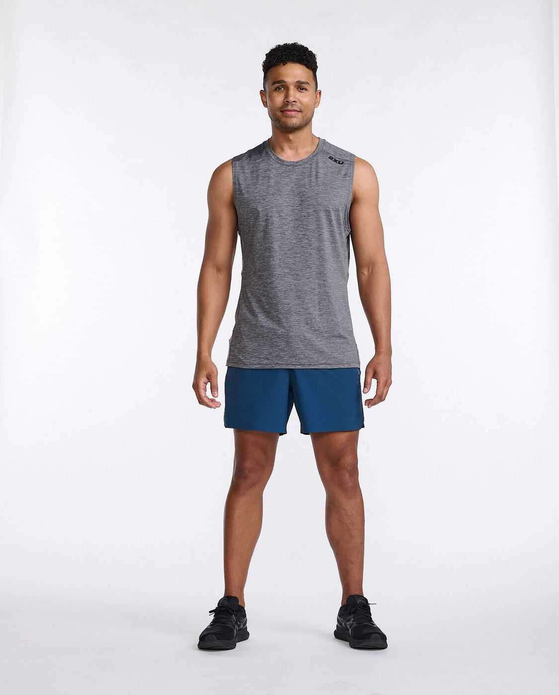 2XU Motion Tank-India Ink/Black MR7187A 