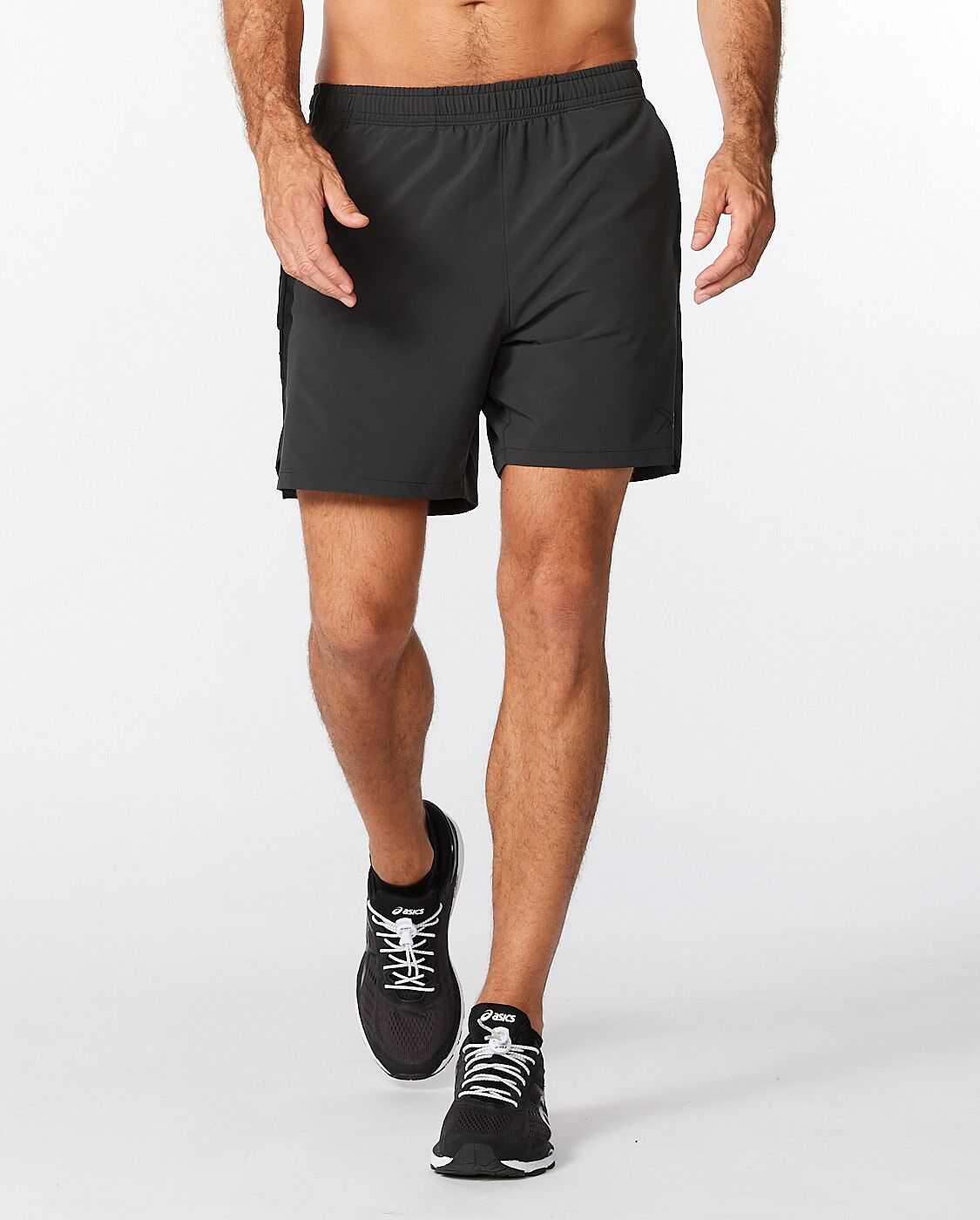 2XU Motion 6 Inch Shorts-Black/Black