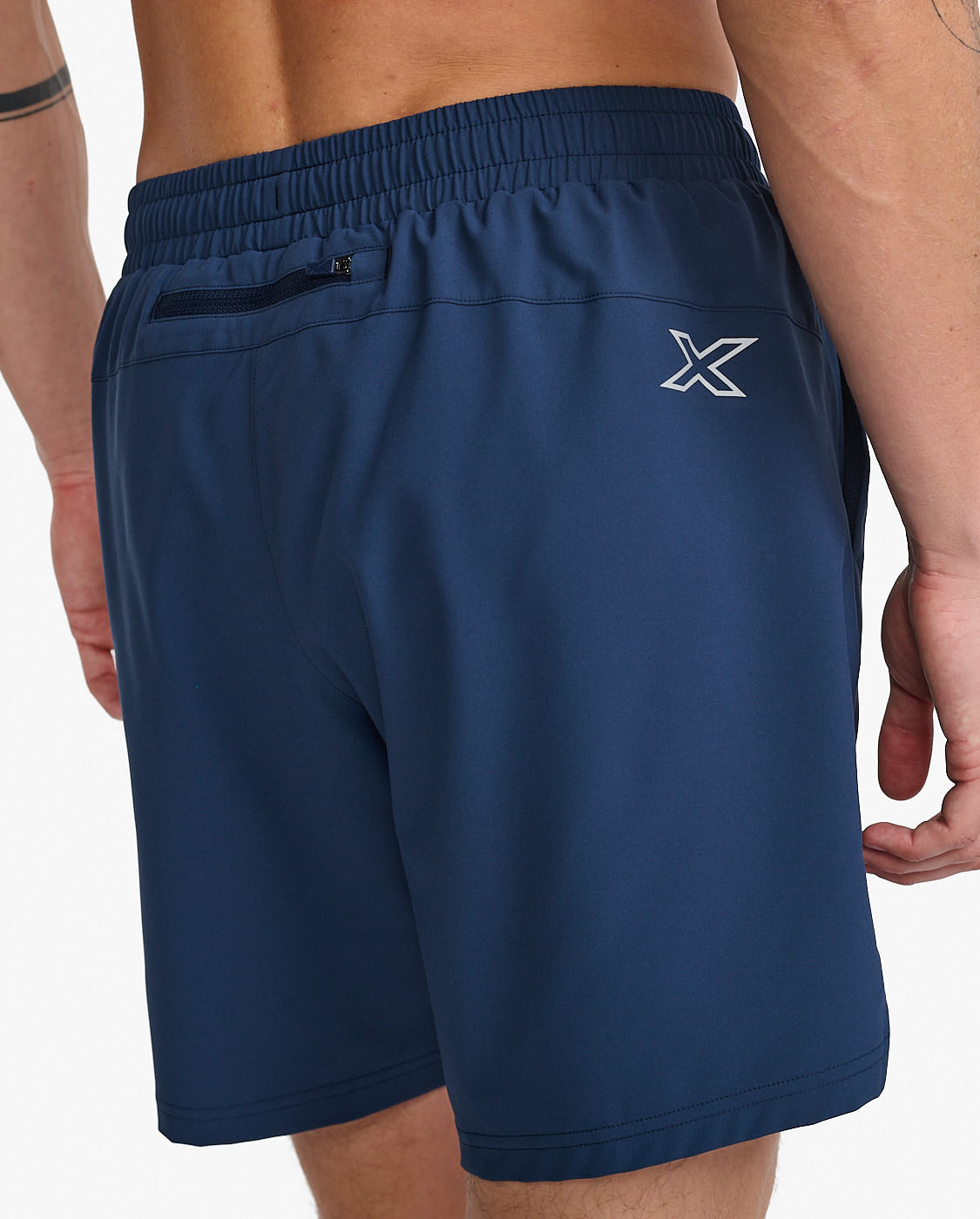 2XU Aero 7 Inch Shorts-Midnight/Silver Reflective MR6904b 