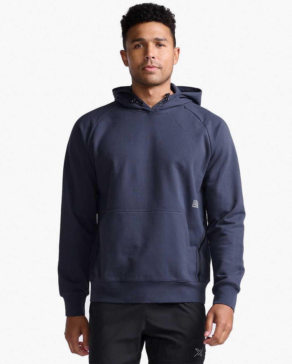 2XU Motion Hoodie-India Ink/White MR6699A 