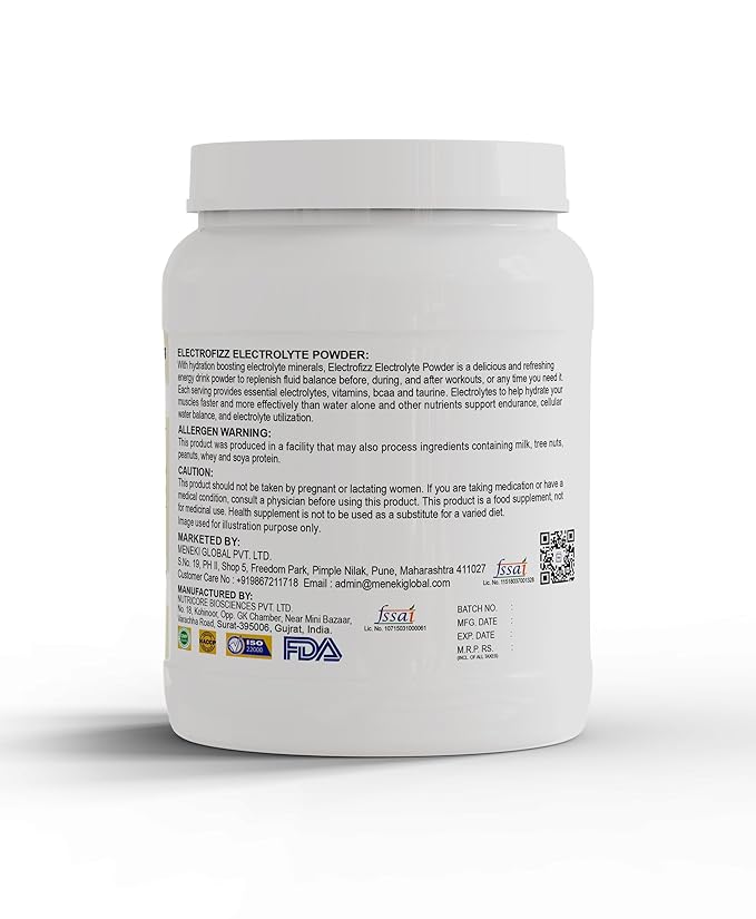ElectroFizz Instant Hydration Energy Drink Powder 1 Kg Jar Pack (Alphonso Mango)