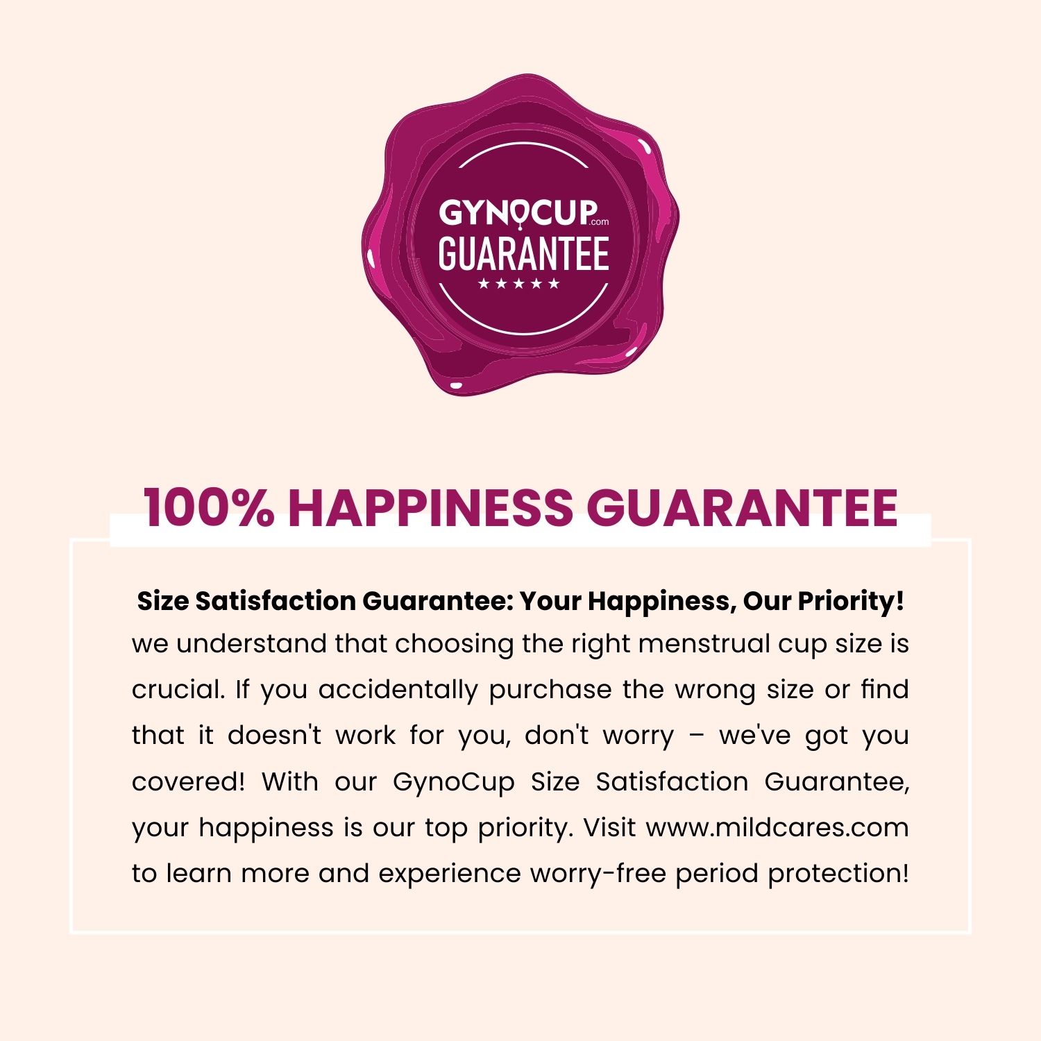 GynoCup Menstrual Cup & Sterilizer Container For Women Safe, Easy-To-Use & Comfortable (Pink)