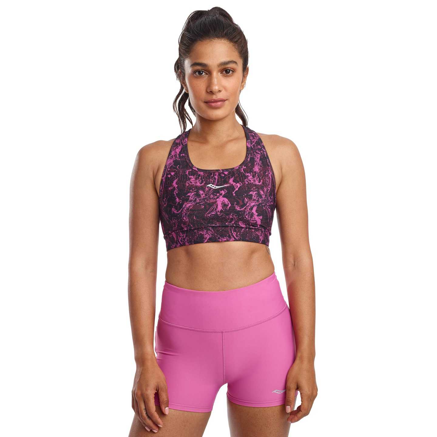 Saucony Women Skyrocket Bra - Purple Orchid Print