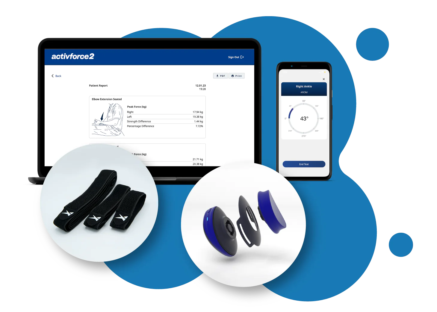Healthtrek Activforce 2 Digital Hand Dynamometer