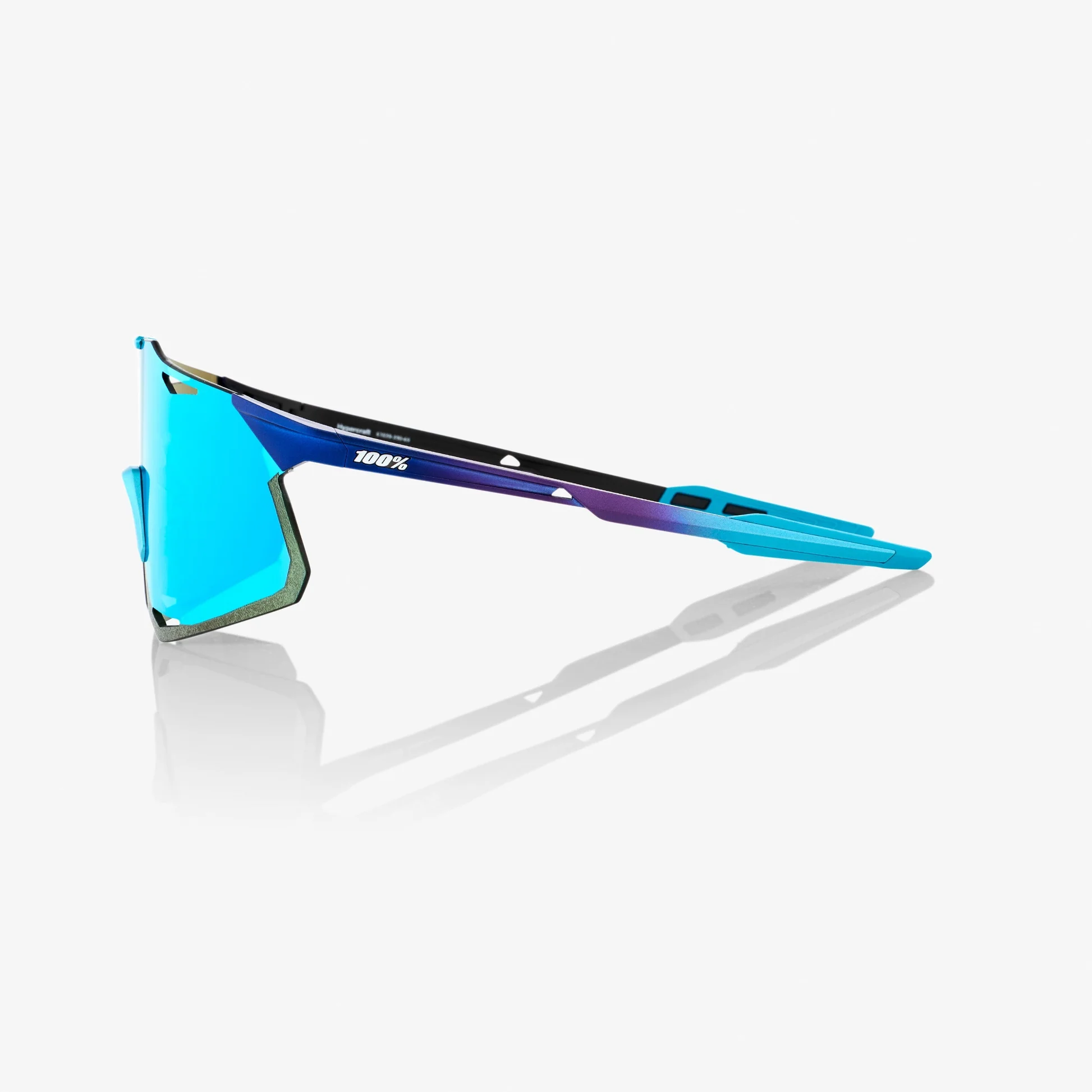 100% HYPERCRAFT - Matte Metallic Into The Fade - Blue Topaz Multilayer Mirror Lens