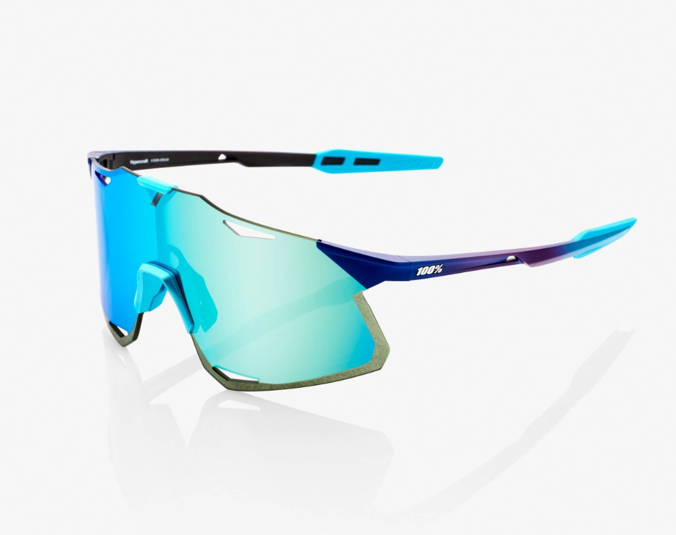 100% HYPERCRAFT - Matte Metallic Into The Fade - Blue Topaz Multilayer Mirror Lens