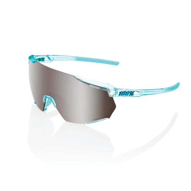 100% RACETRAP 3.0 - Polished Translucent Mint - HiPER Silver Mirror Lens