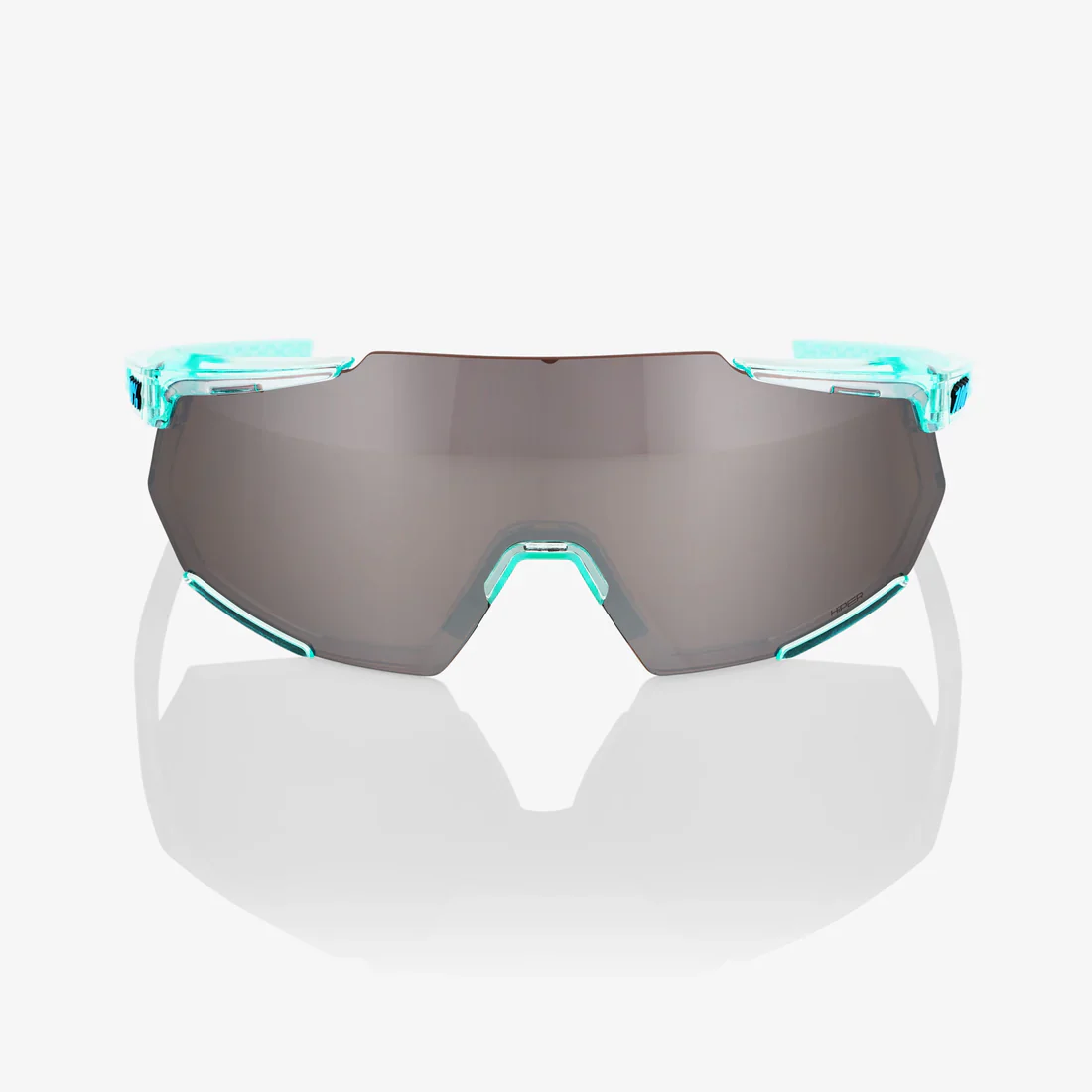 100% RACETRAP 3.0 - Polished Translucent Mint - HiPER Silver Mirror Lens