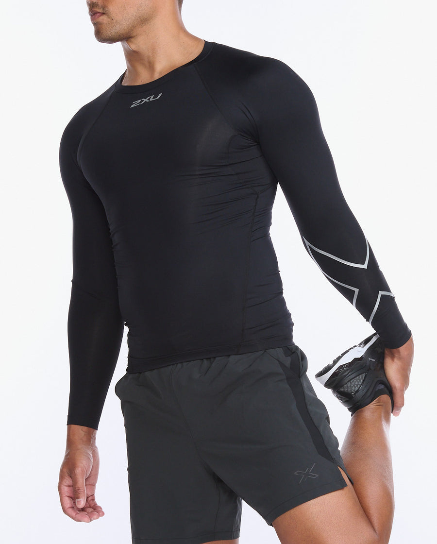 MA6398a Core Compression Full Sleeve Black/Silver