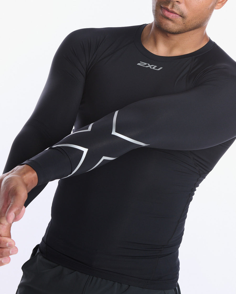 MA6398a Core Compression Full Sleeve Black/Silver