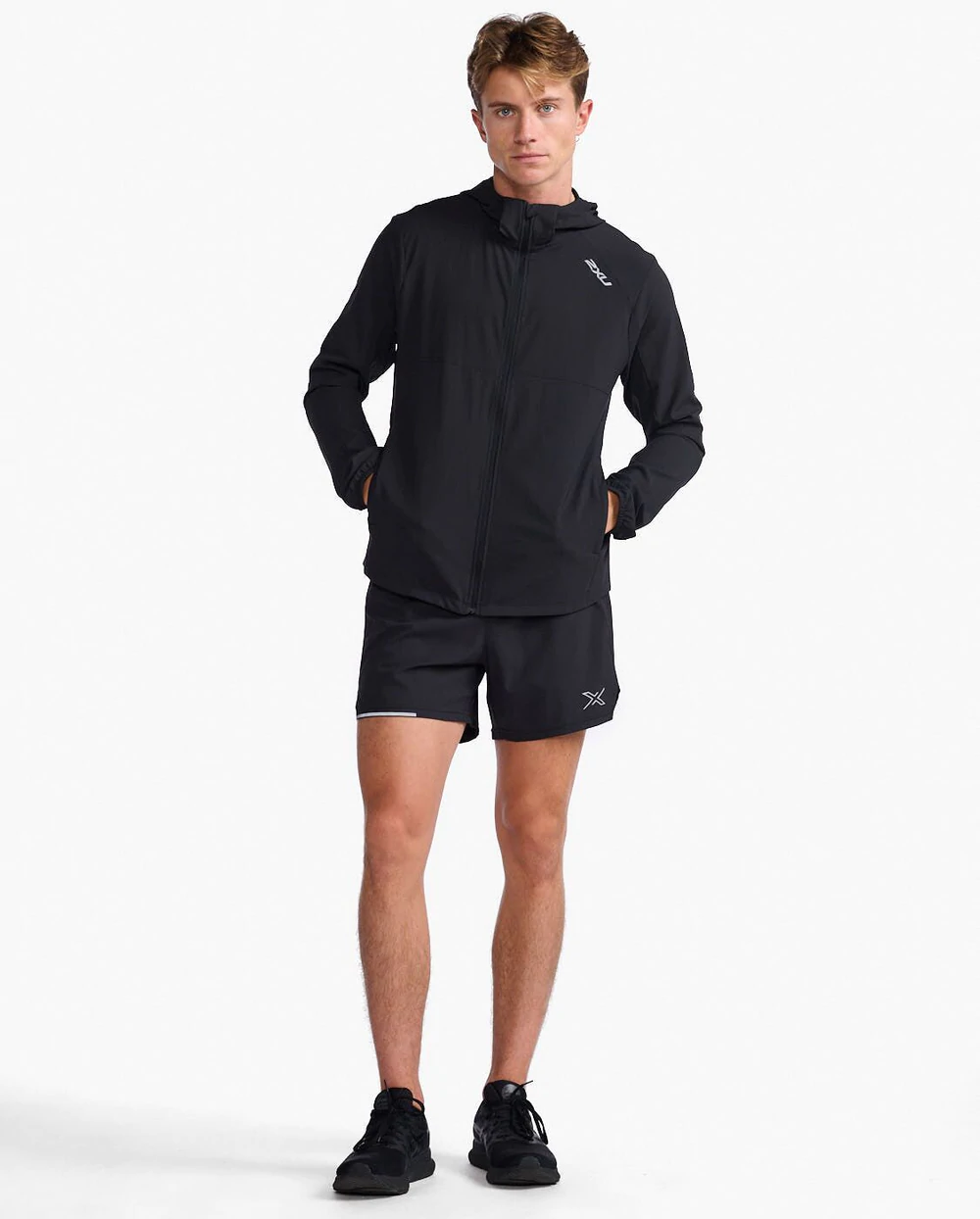 2XU Aero Jacket Black/Silver Reflective MR6687A 
