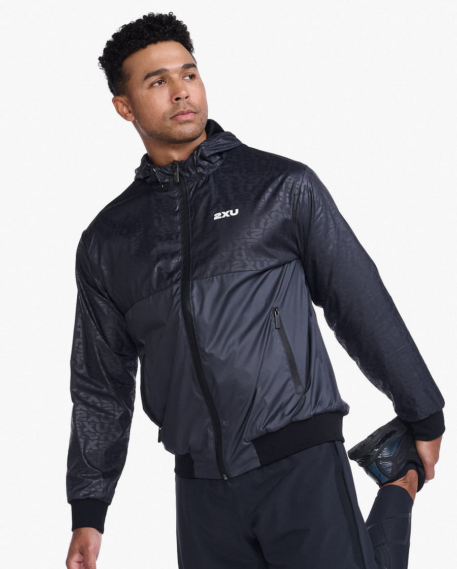 2XU Motion Windbreaker-Embossed Monogram/Silver Reflective MR6885a