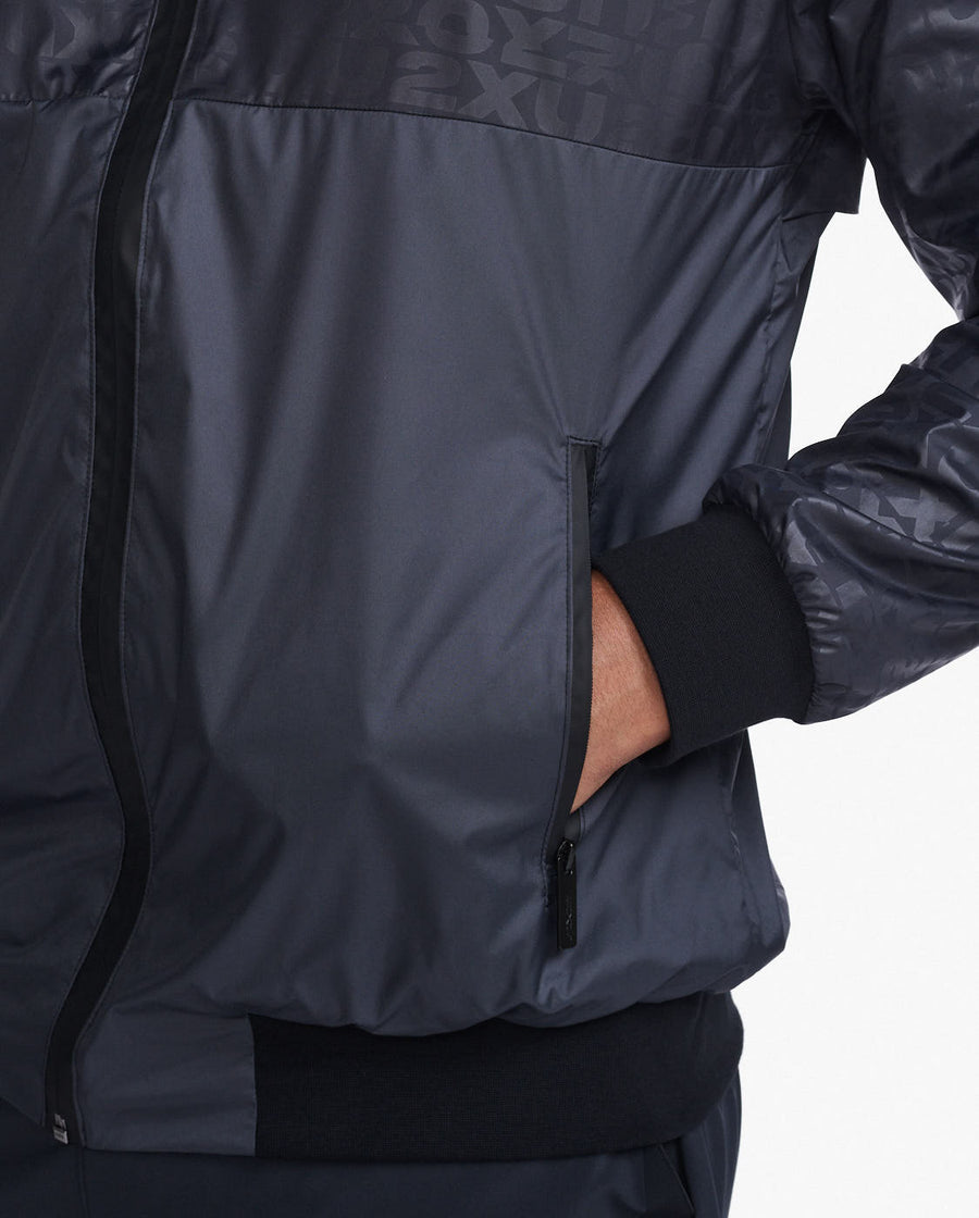2XU Motion Windbreaker-Embossed Monogram/Silver Reflective MR6885a