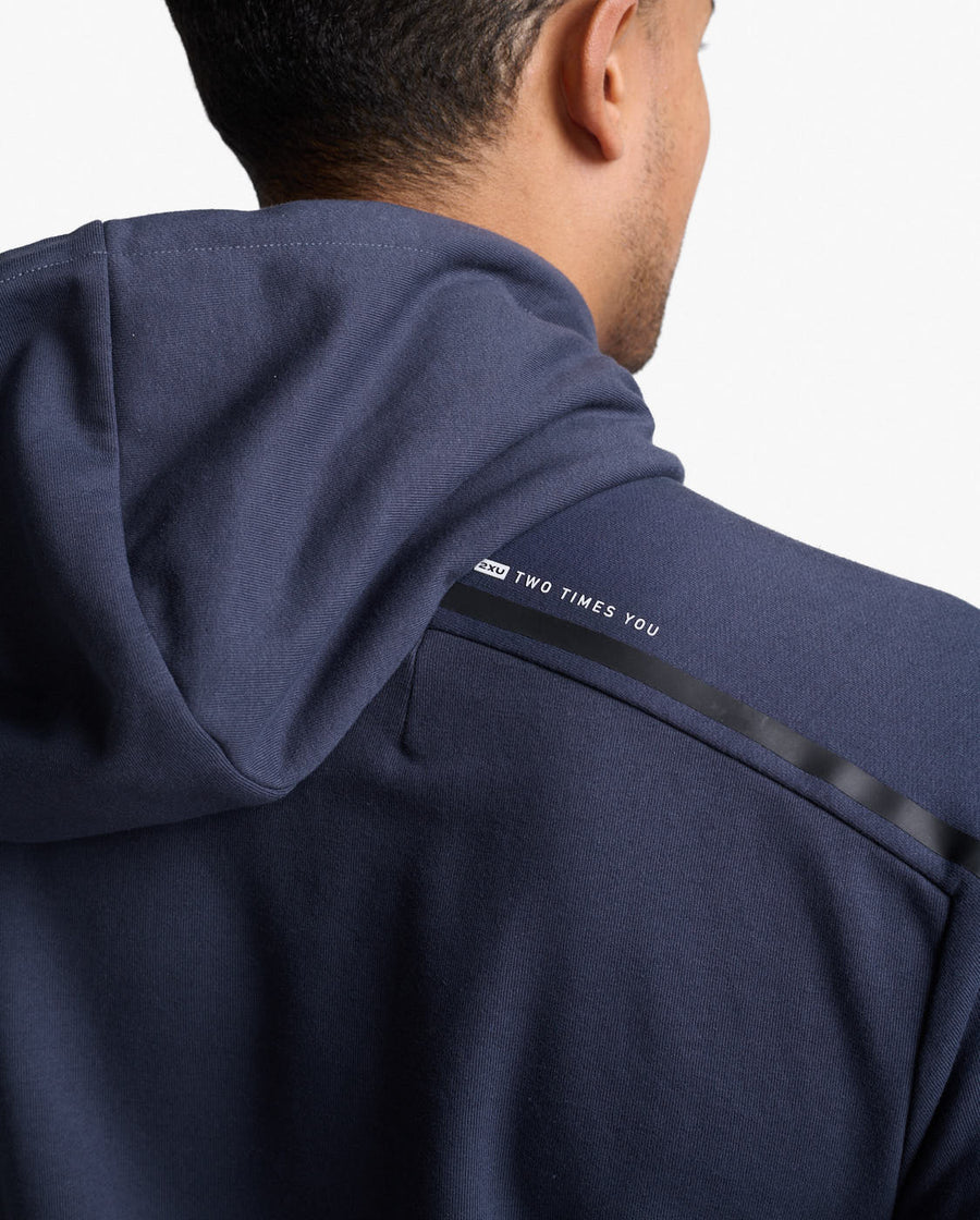 2XU Motion Hoodie-India Ink/White MR6699A 
