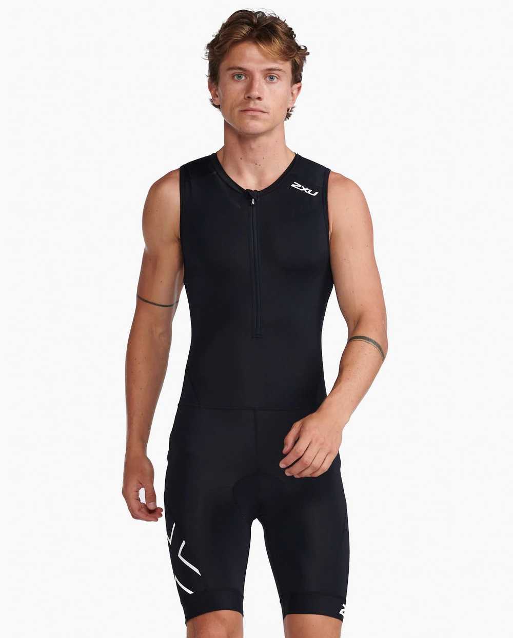 2XU Core Trisuit Black / White MT6437D 