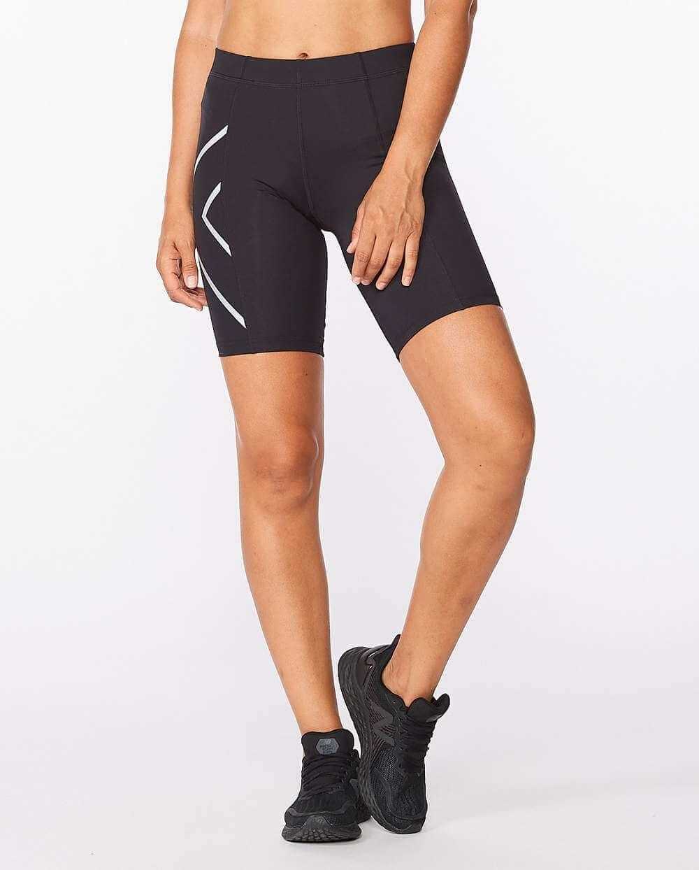 2XU Core Compression 4inch Shorts BLK/SIL WA4481B