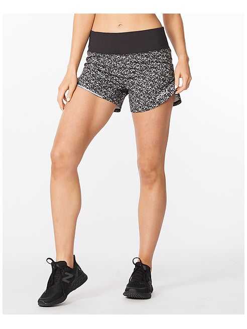 2XU Women's Aero 4 Inch Shorts Micro / White Reflective WR6534B 