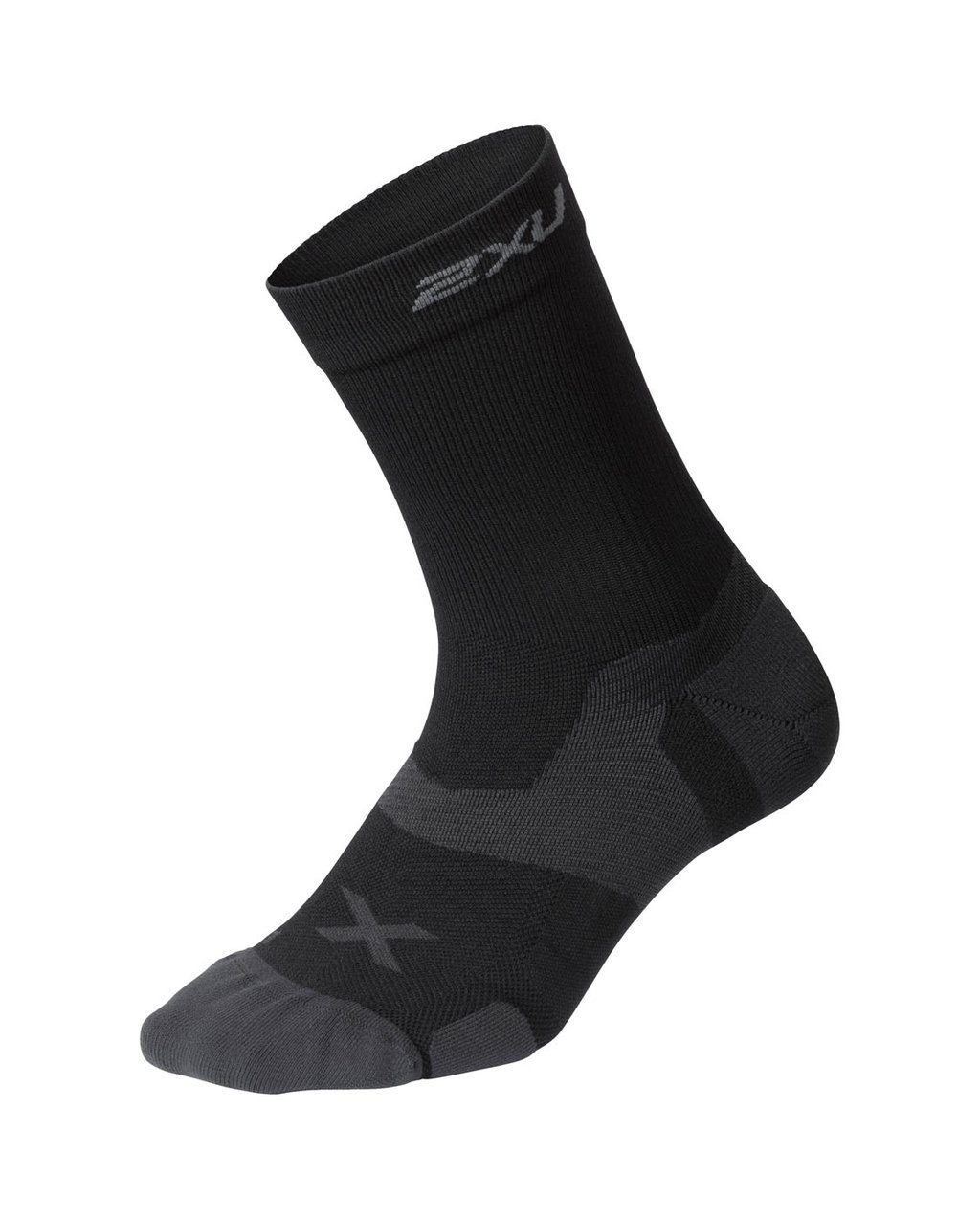 2XU Unisex Vectr Cushion Crew Sock - White/Titanium UA5053e