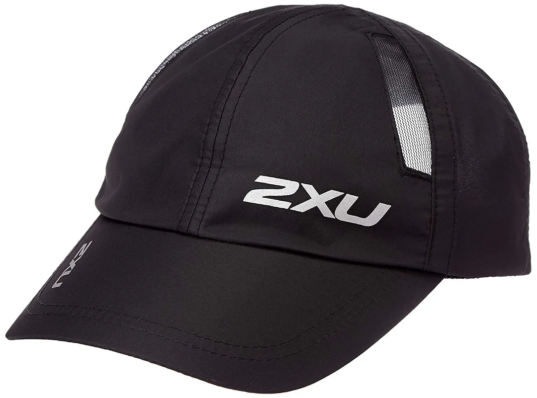 2XU Unisex Run Cap - Black/Black UQ5685F