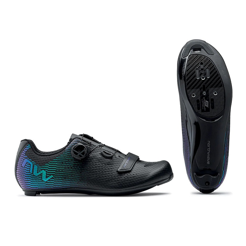 Northwave Storm Carbon 2 Road Cycling Shoe (Black/Iridescent)