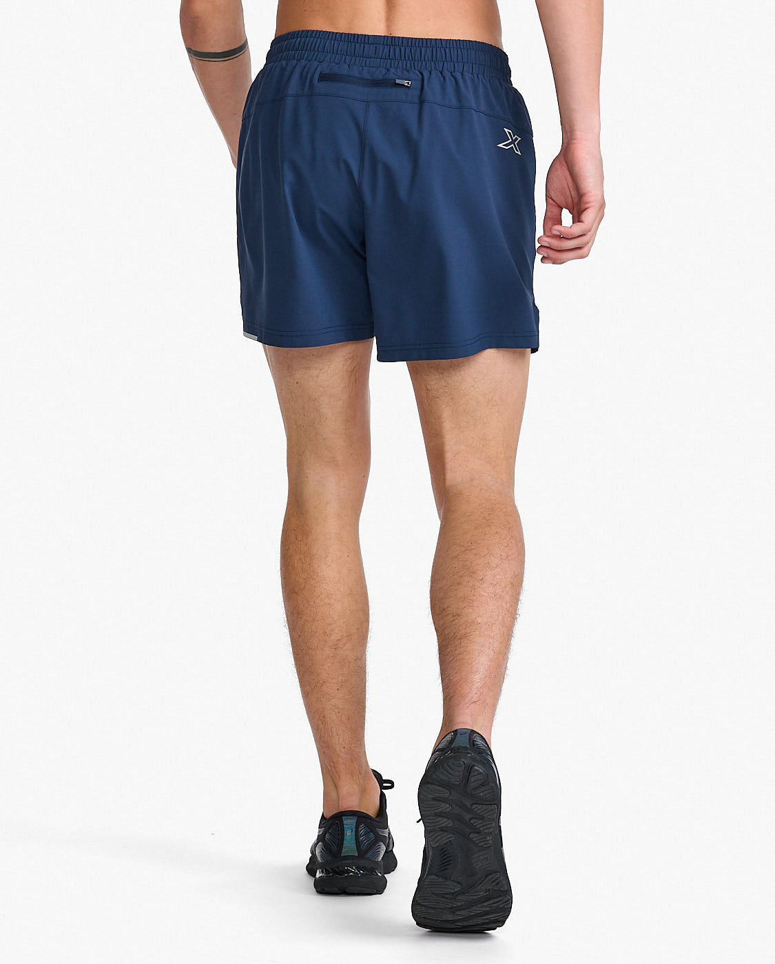 2XU Aero 5 Inch Shorts-Midnight/Silver Reflective MR6903B