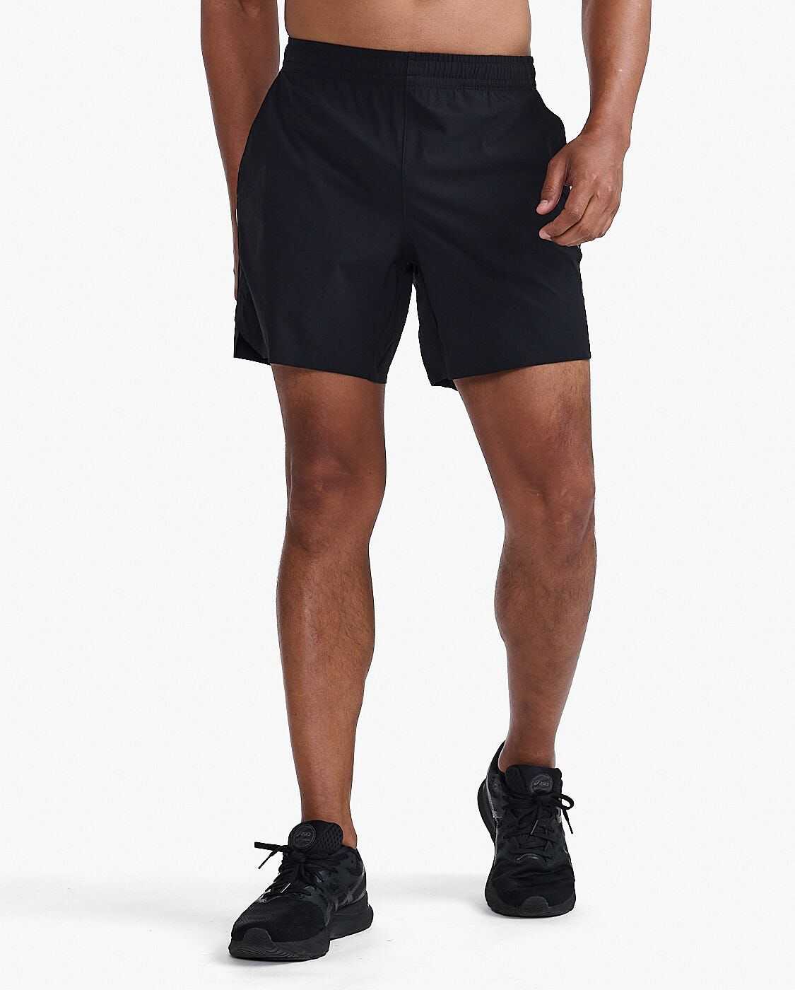 2XU Motion 6 Inch Shorts-Black/Black MR6986B