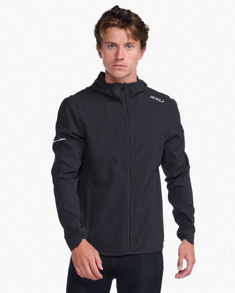 2XU Aero Jacket AW22-Black/Silver MR6858A