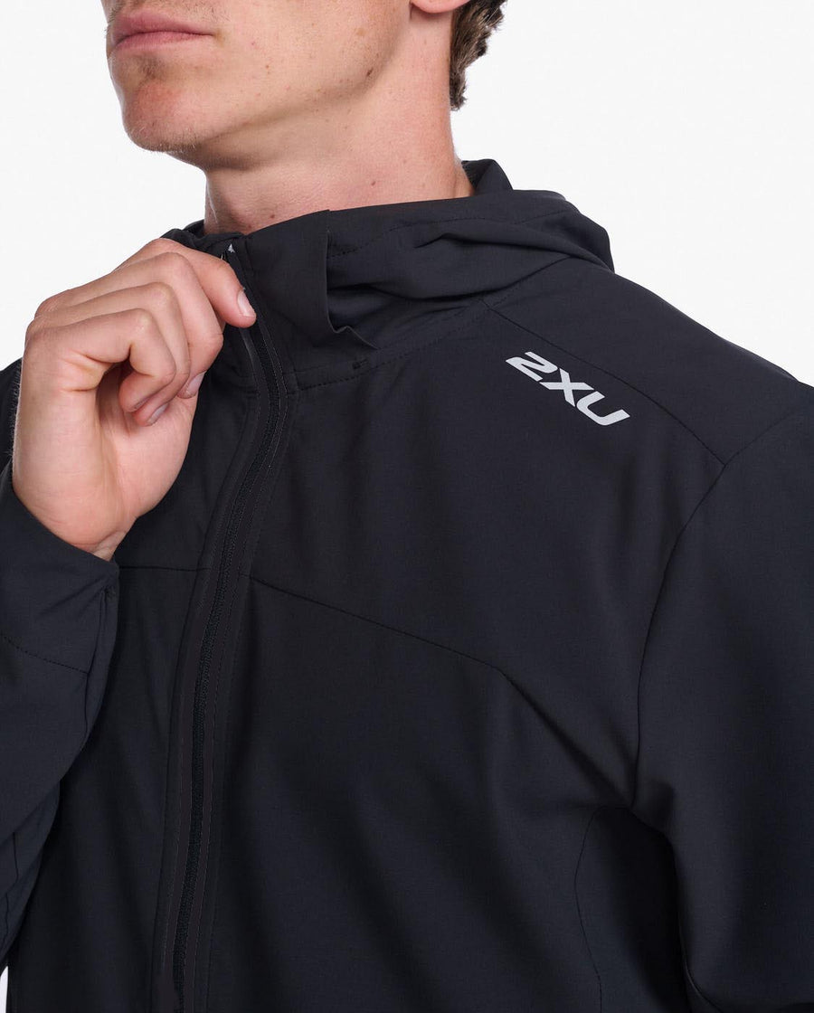 2XU Aero Jacket AW22-Black/Silver MR6858A