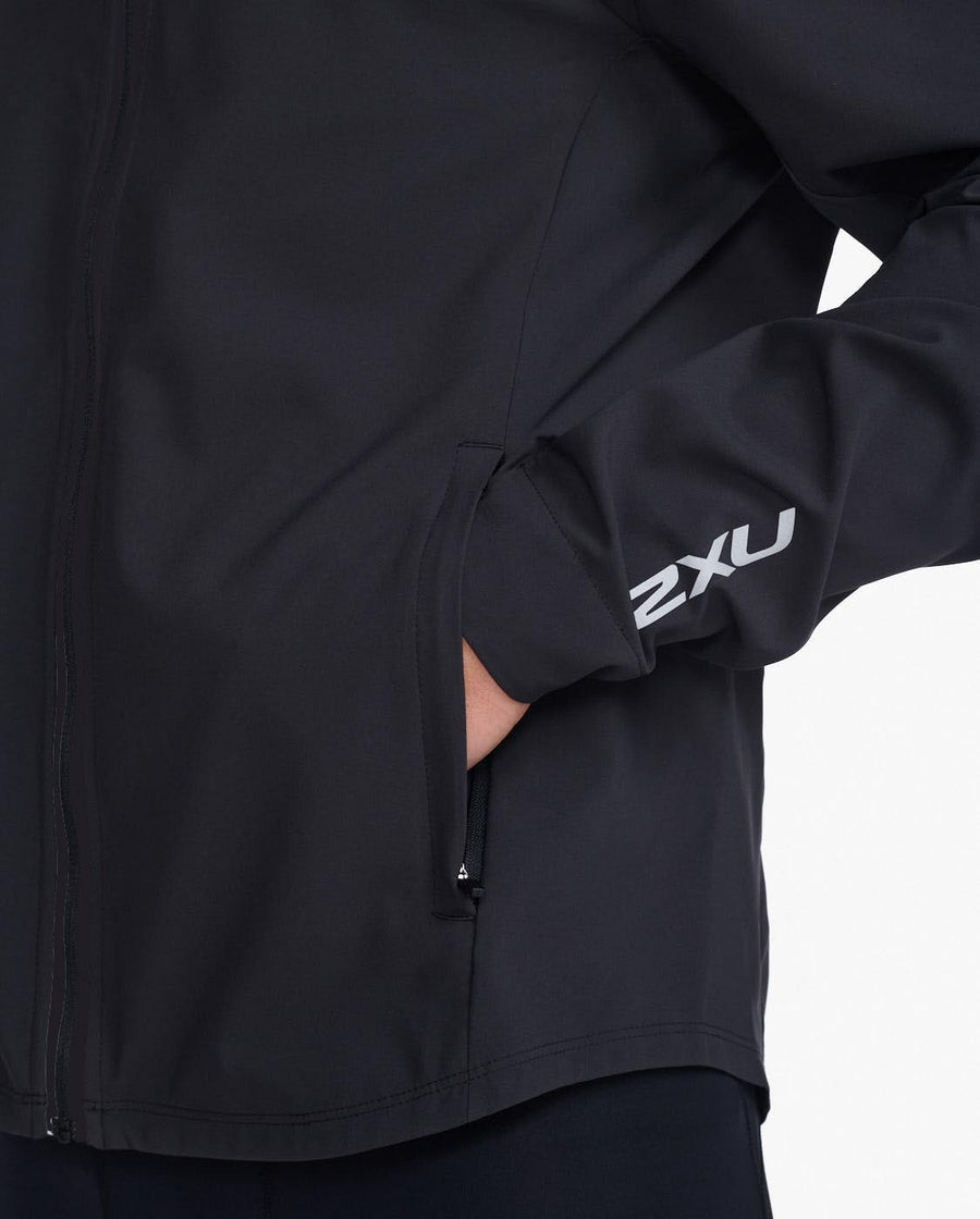 2XU Aero Jacket AW22-Black/Silver MR6858A