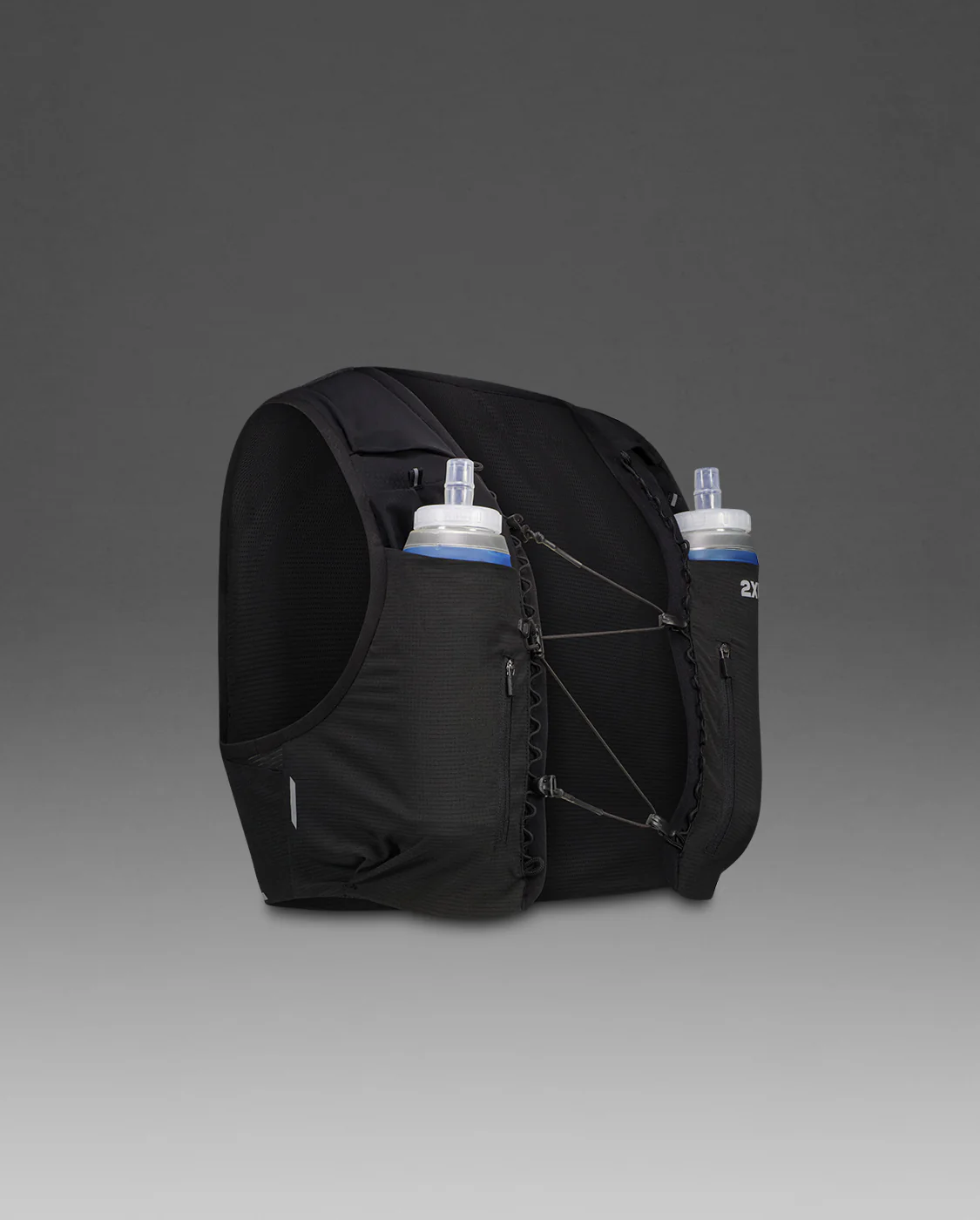2XU Run Hydration Vest Black/Silver Reflective UQ7357G