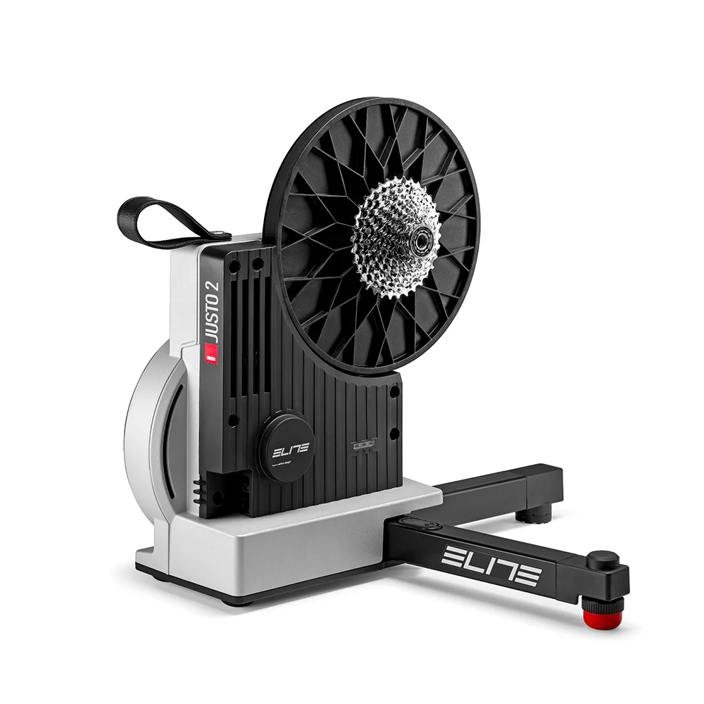 Elite Justo 2 Electromagnetic Direct Drive Smart Bicycle Trainer (Silver) 0211005