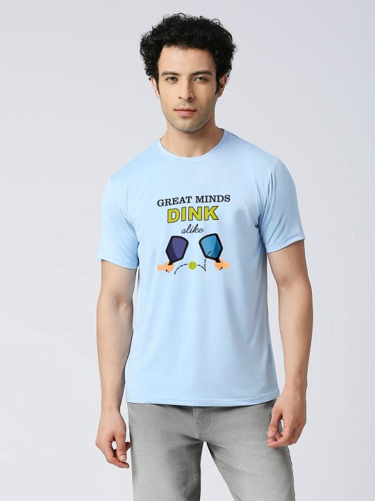 Pickleball- Great Minds Dink Sky Blue Dry Fit T-shirt