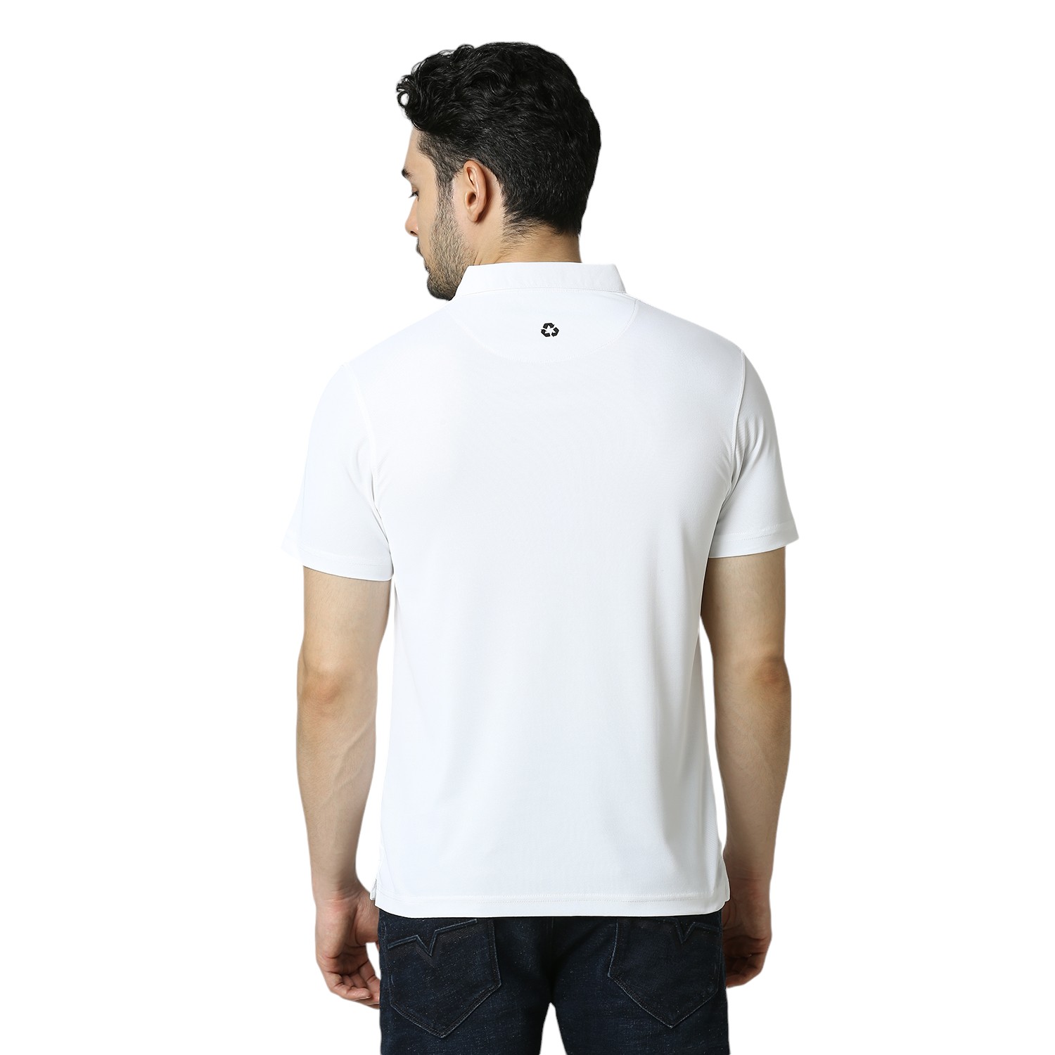 Unirec | Matte Polo Collar With Pocket Solid Half Sleeves T-Shirt For Men