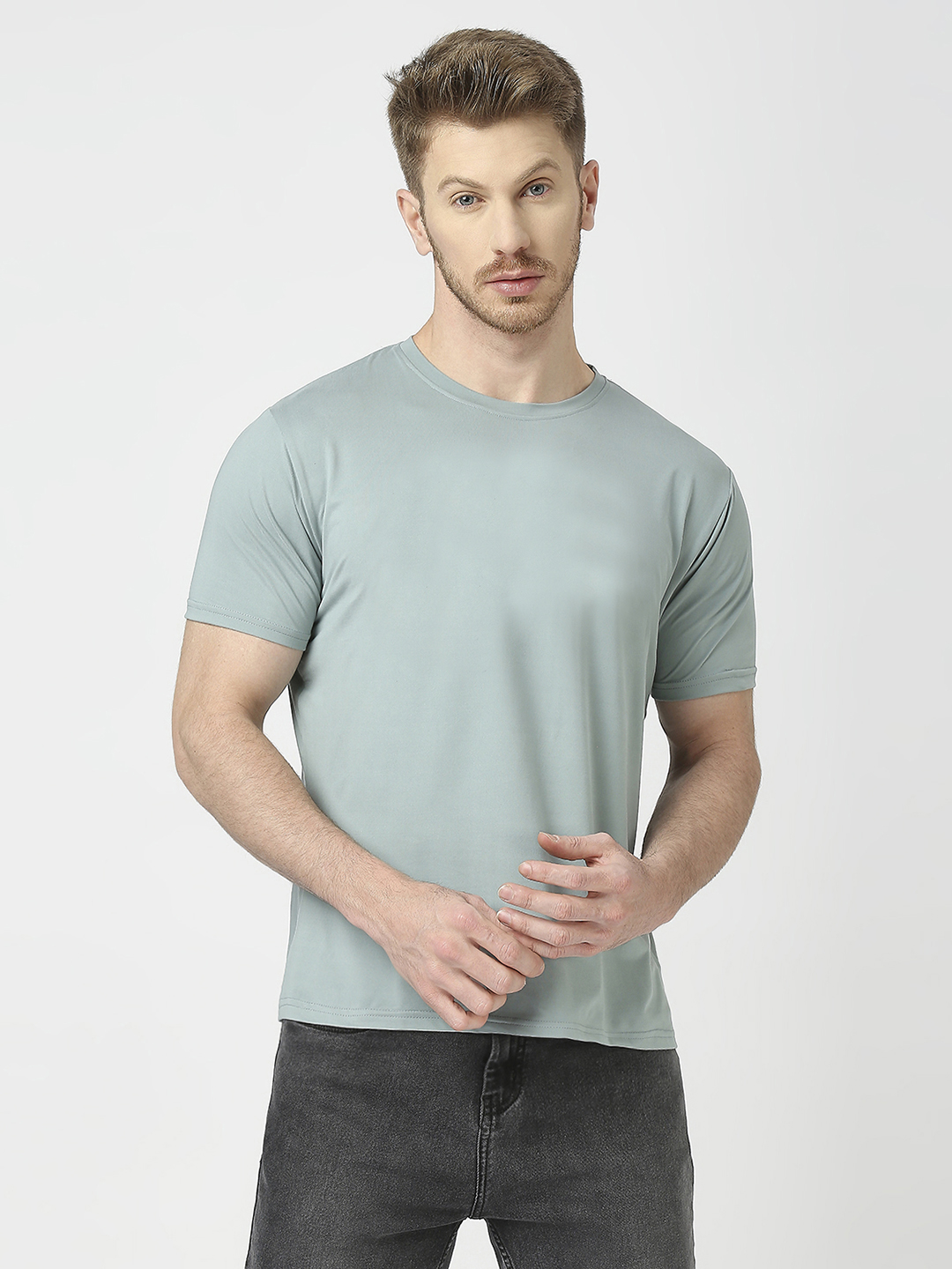 Feather Touch Round Neck T-Shirt Men's And Women's