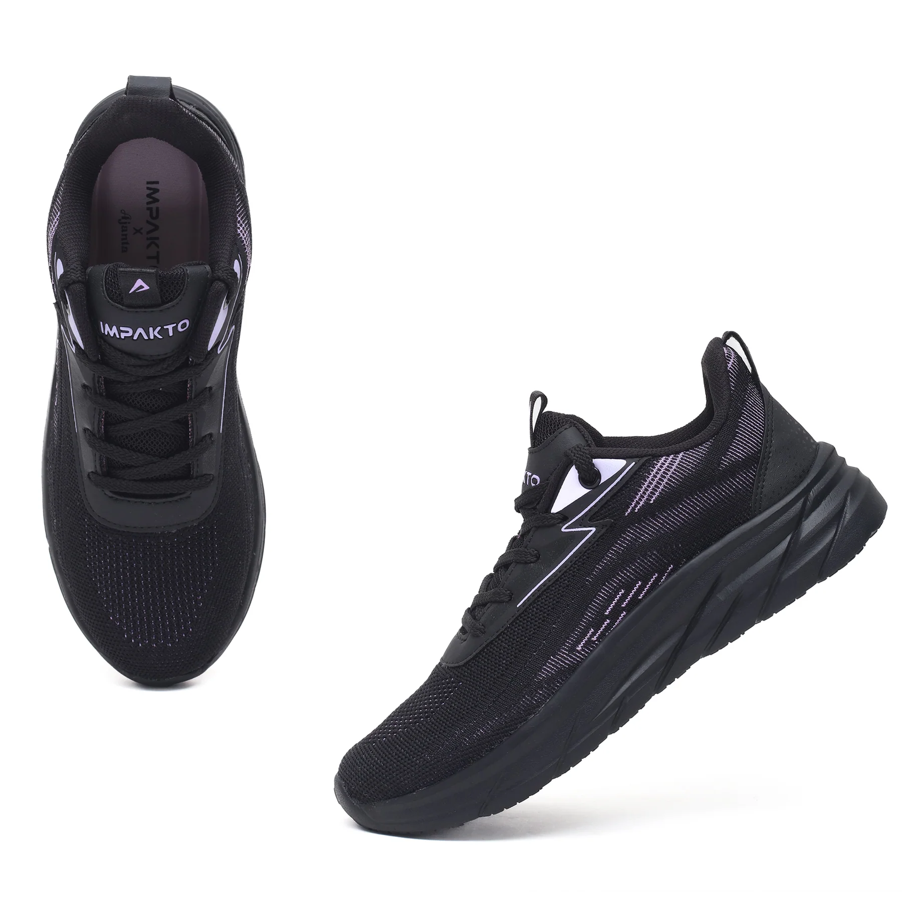 Impakto Pixel Pop Women Running Shoes (Black)