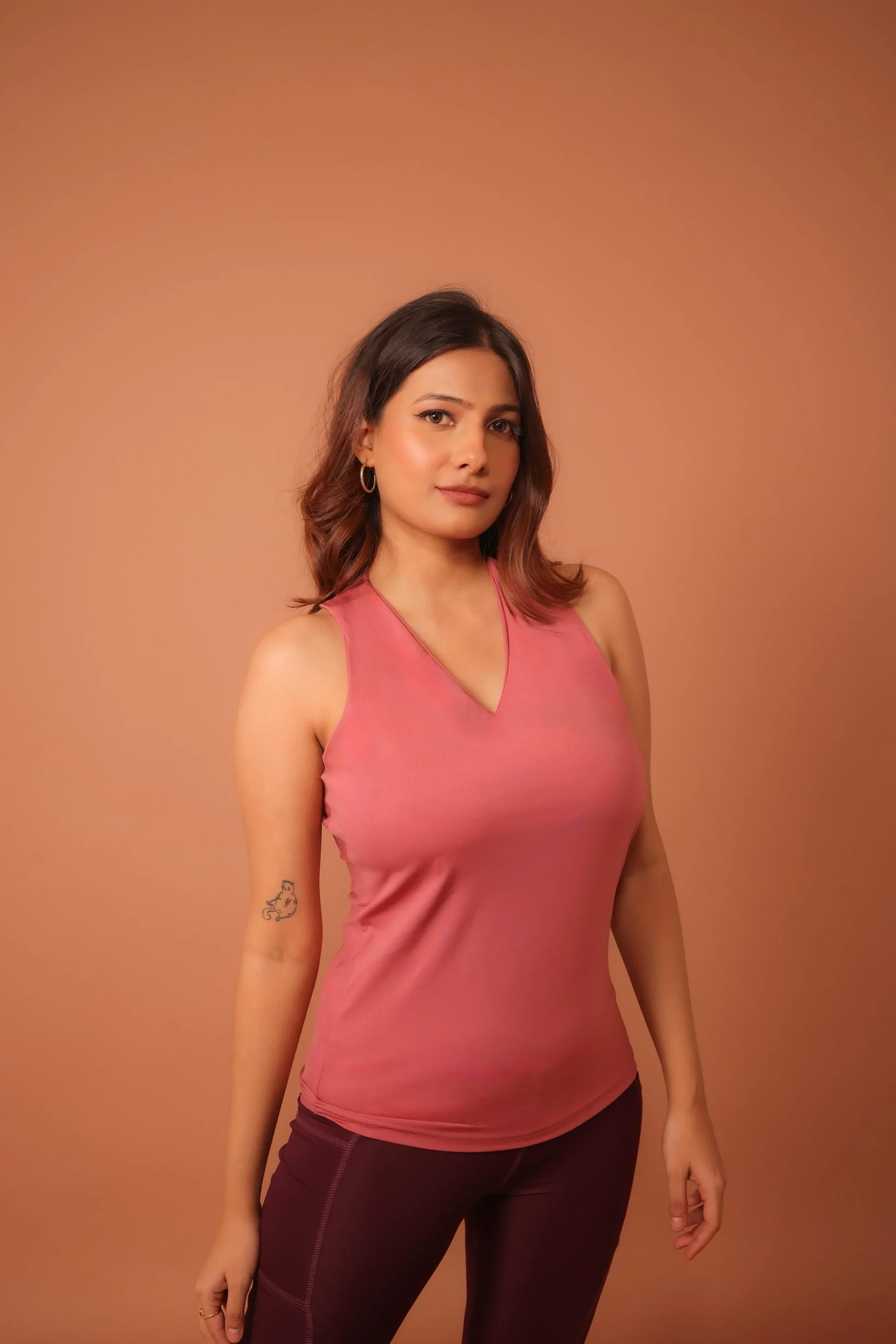 RiACTIVE Grace V-Neck Tank (Dusty Pink)