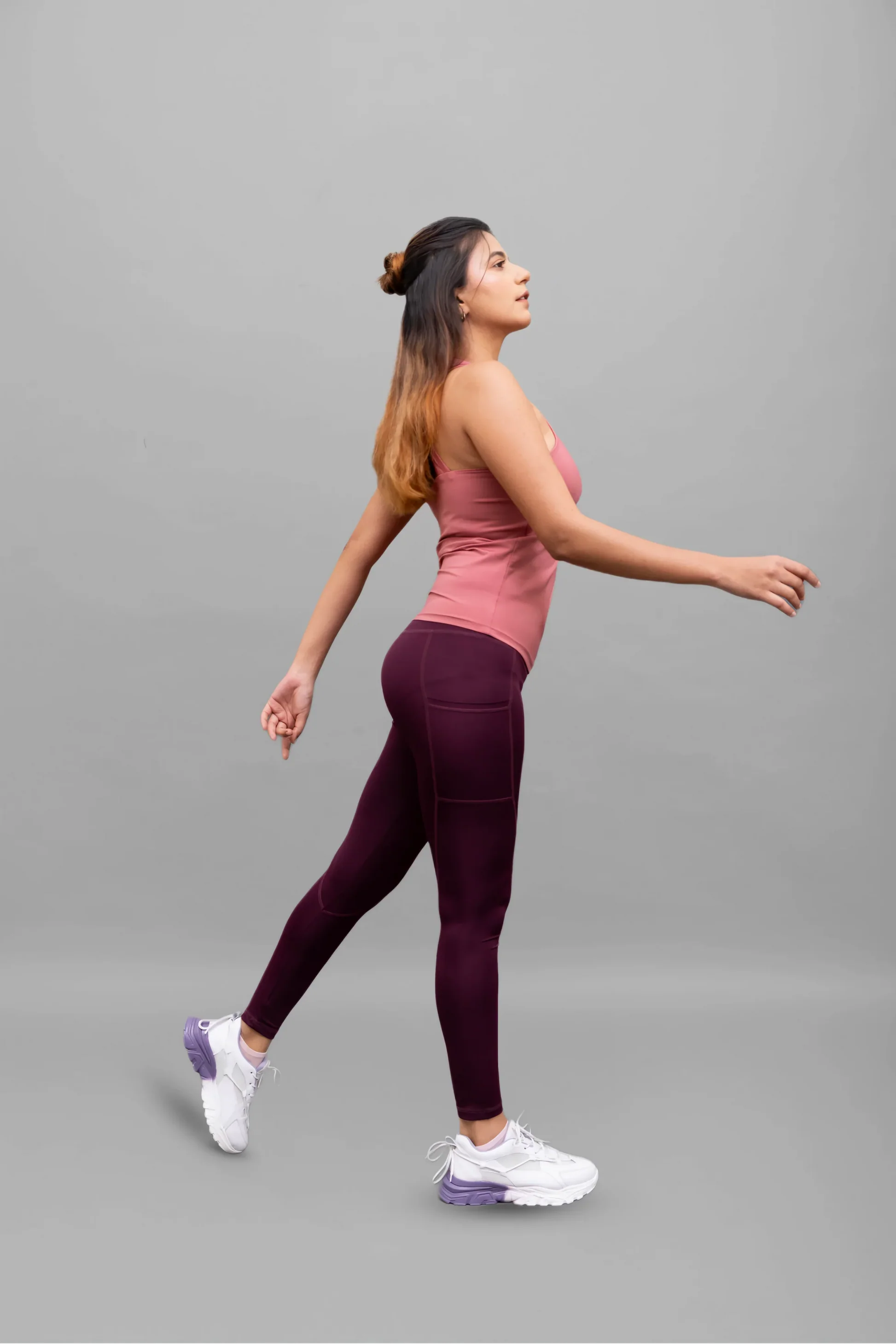 RiACTIVE Grace V-Neck Tank (Dusty Pink)