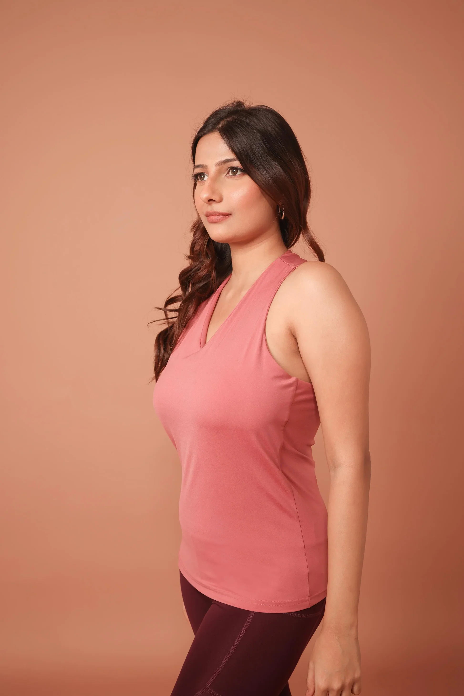 RiACTIVE Grace V-Neck Tank (Dusty Pink)