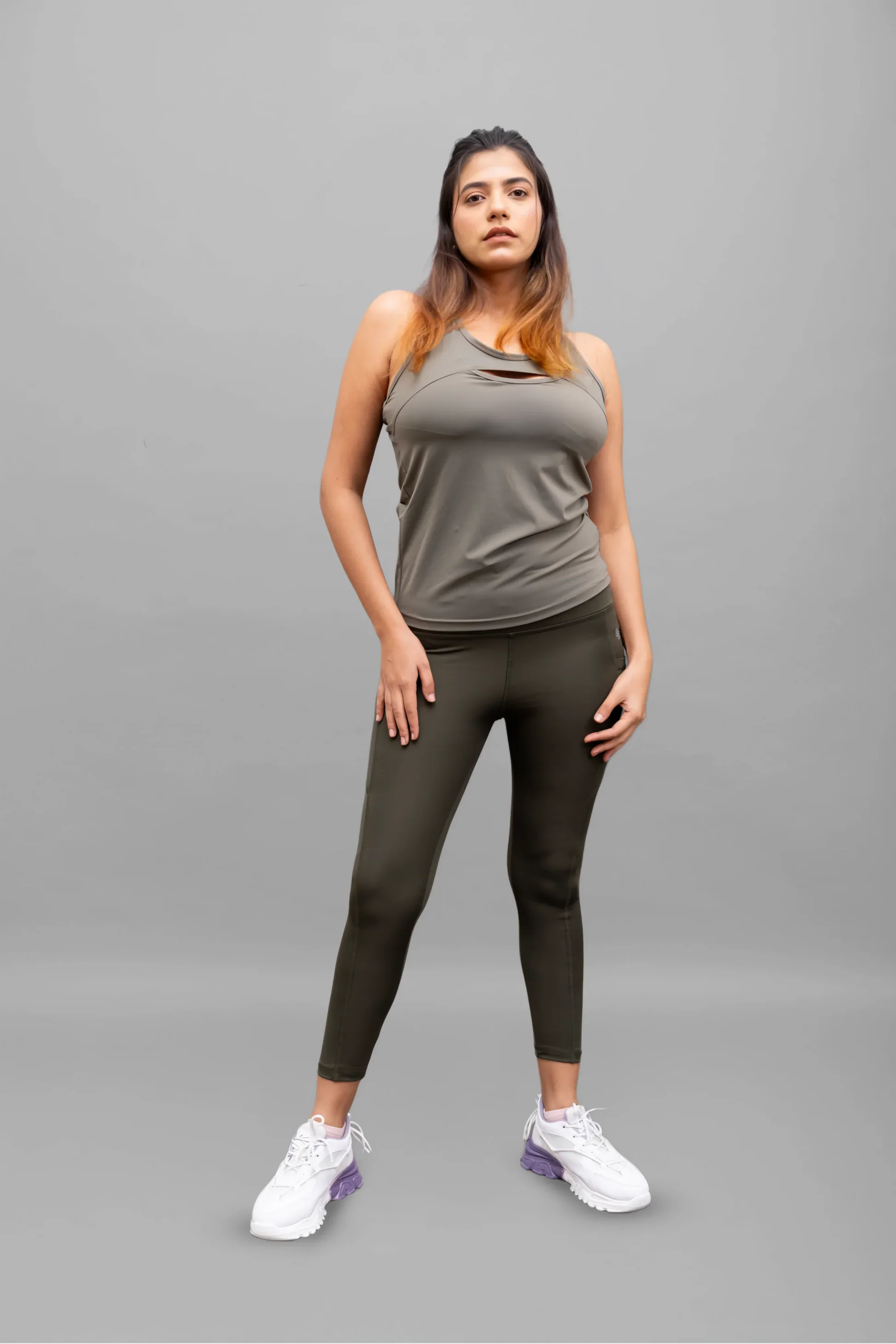 RiACTIVE Tailored U-Neck Tank (Sage)