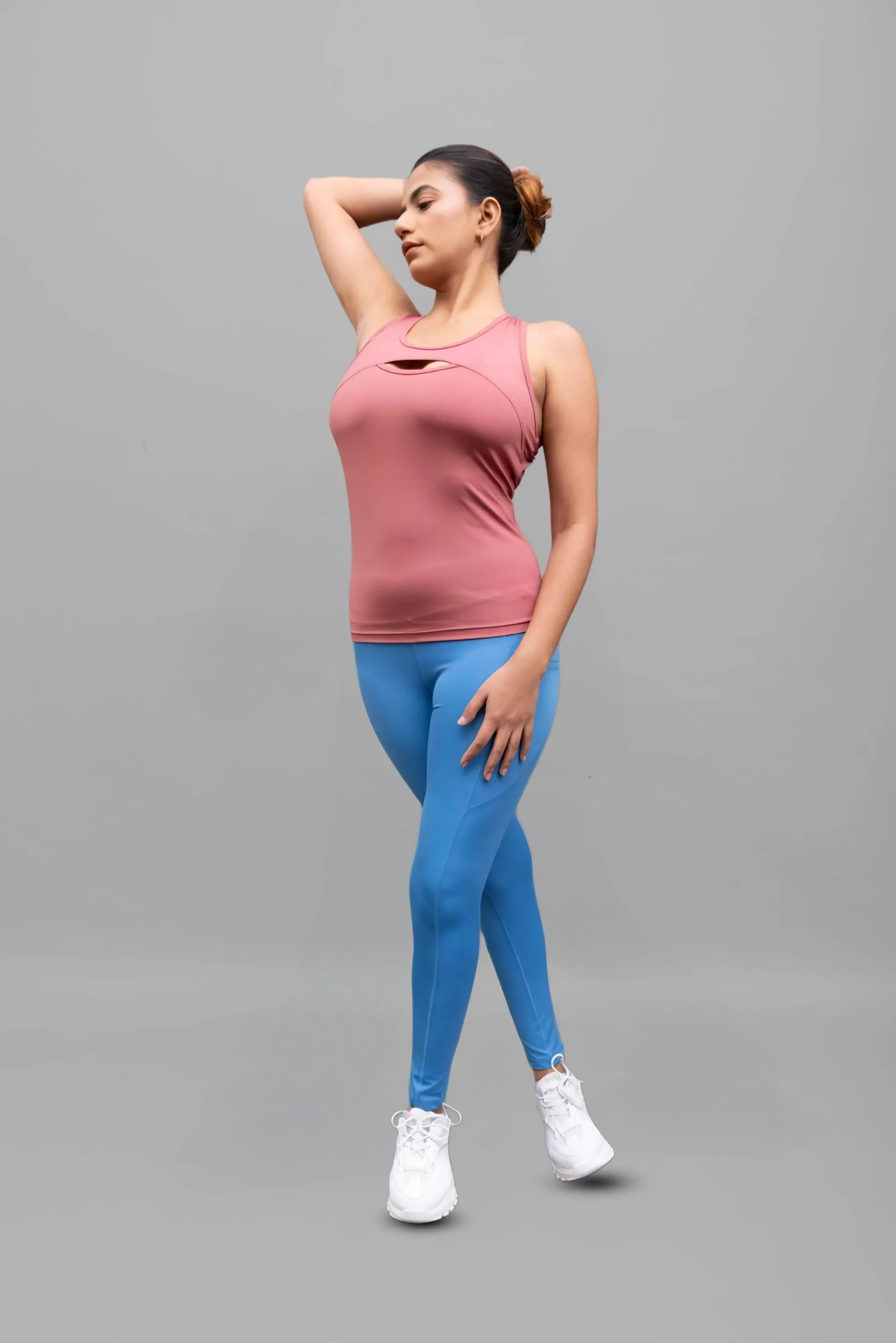 RiACTIVE Tailored U-Neck Tank (Dusty Rose)