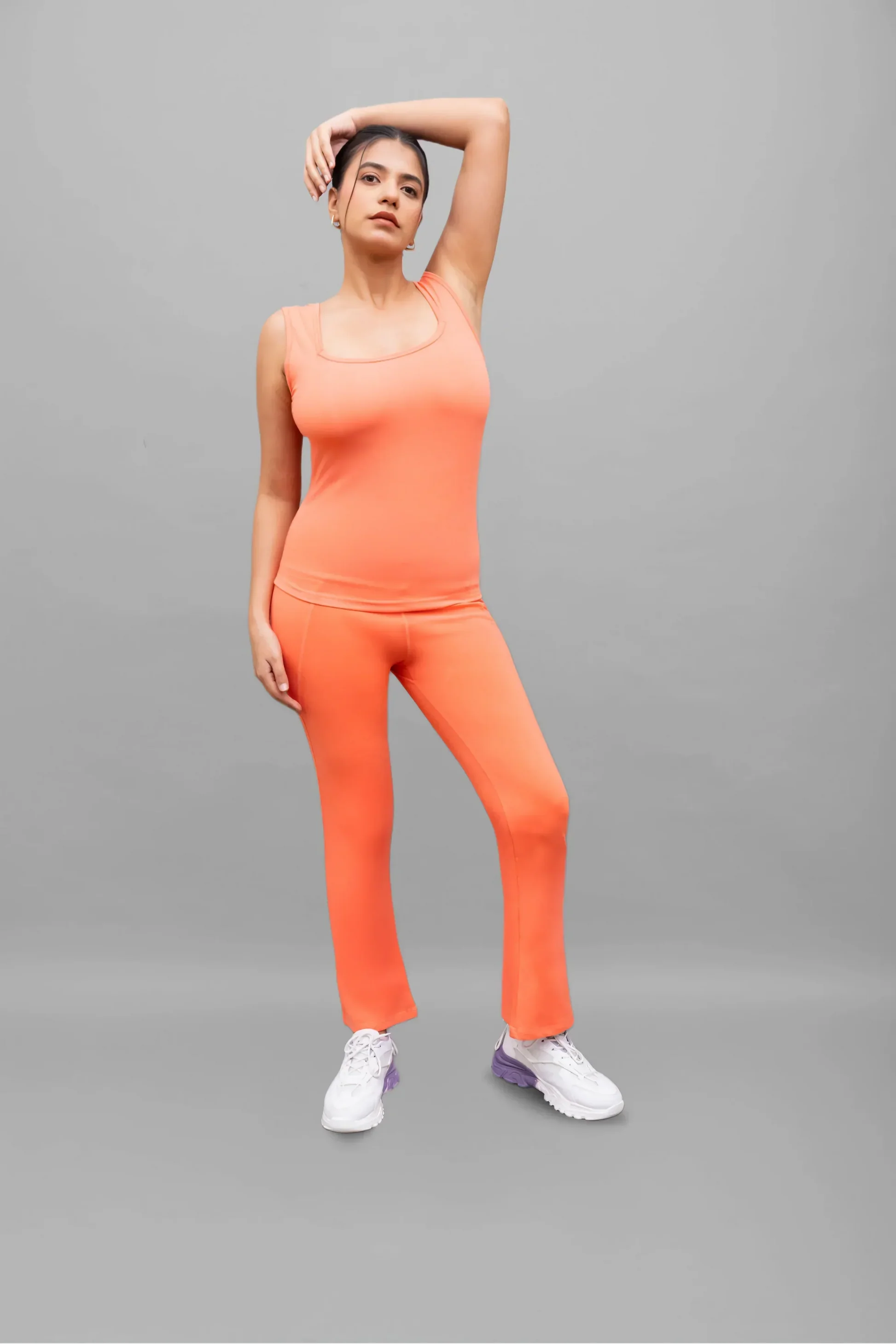 RiACTIVE Elle Coral Triangular-Neck Tank