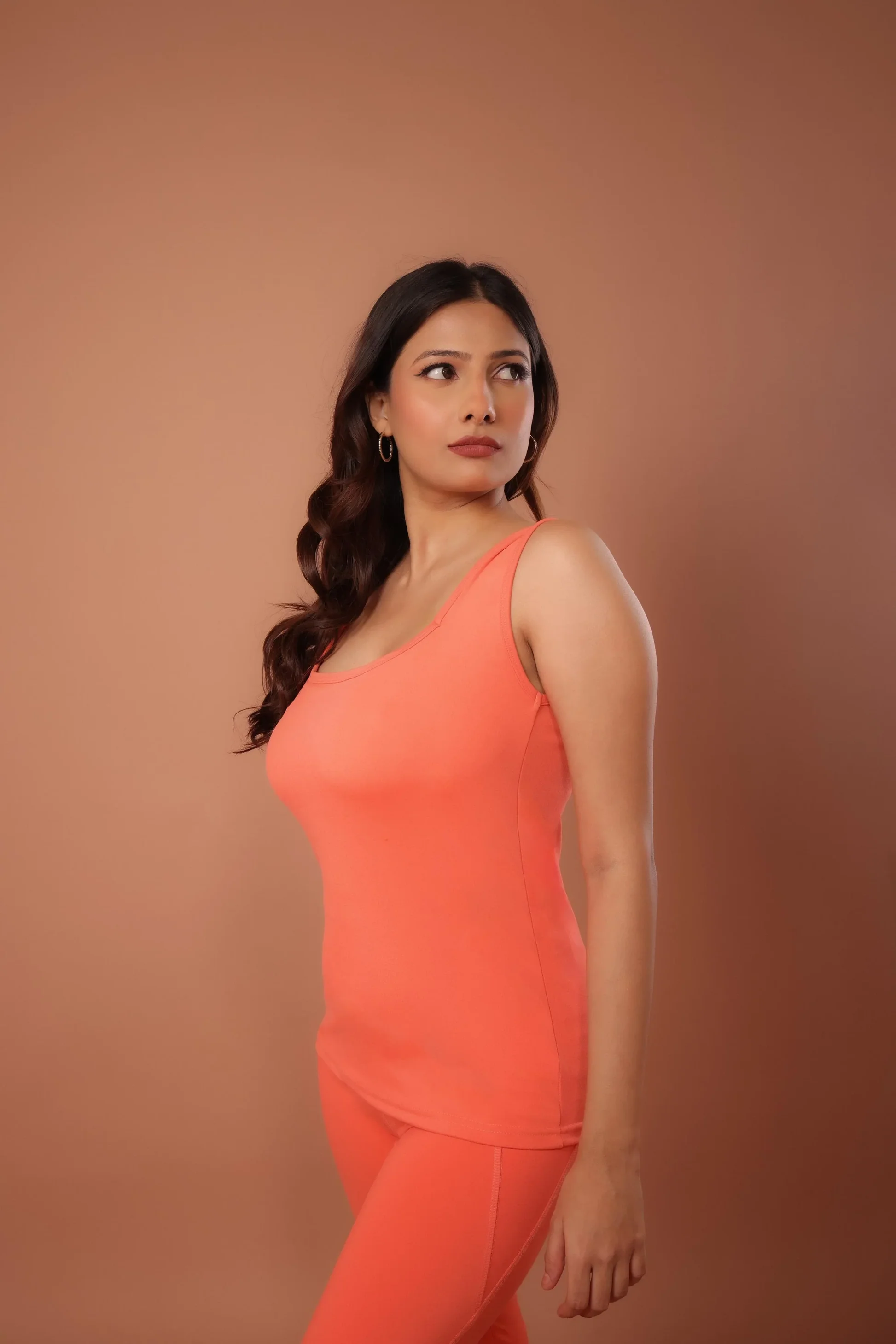 RiACTIVE Elle Coral Triangular-Neck Tank