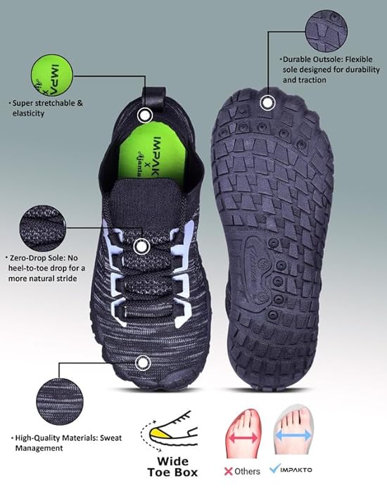 Impakto Barefoot Rooted Wide Feet Shoes For Women AS4097