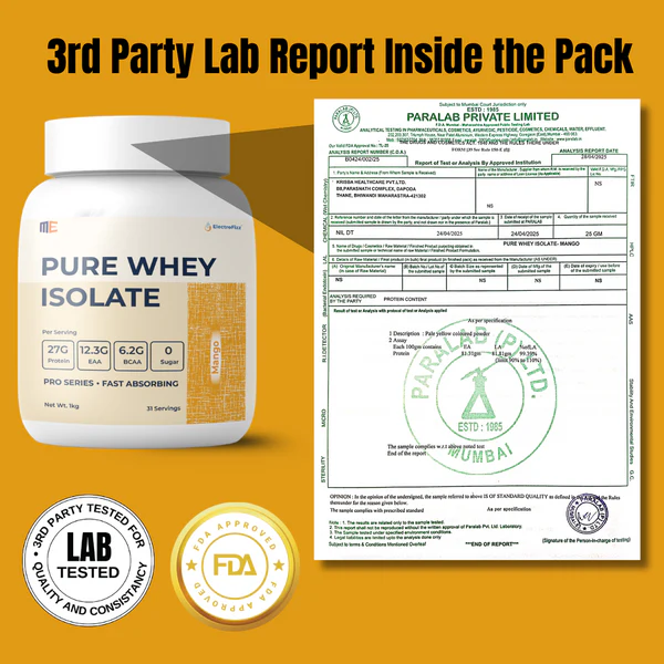 MenekiAbsolute Whey Protein Isolate Pro Series, Clean Ingredients (Mango)
