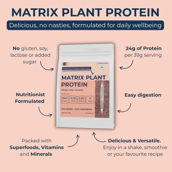 MenekiAbsolute Matrix Plant Protein Pro Series| Hemp-Pea Protein Blend (Belgian Chocolate)
