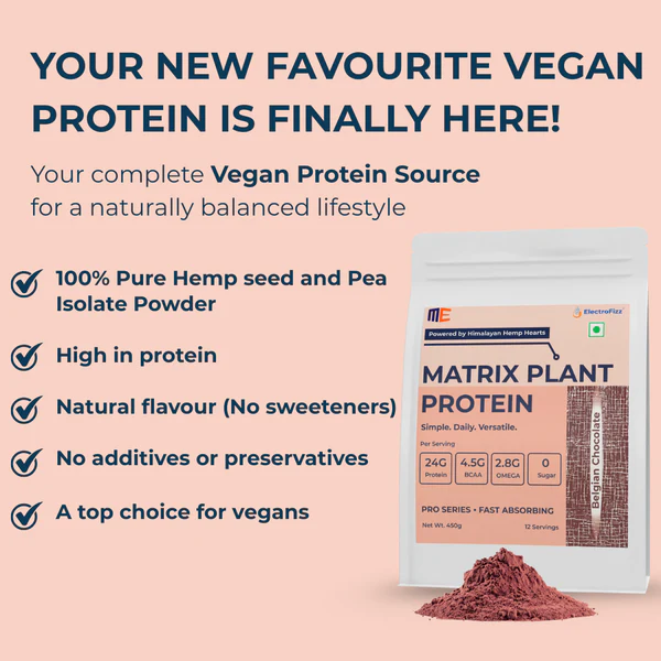 MenekiAbsolute Matrix Plant Protein Pro Series| Hemp-Pea Protein Blend (Belgian Chocolate)