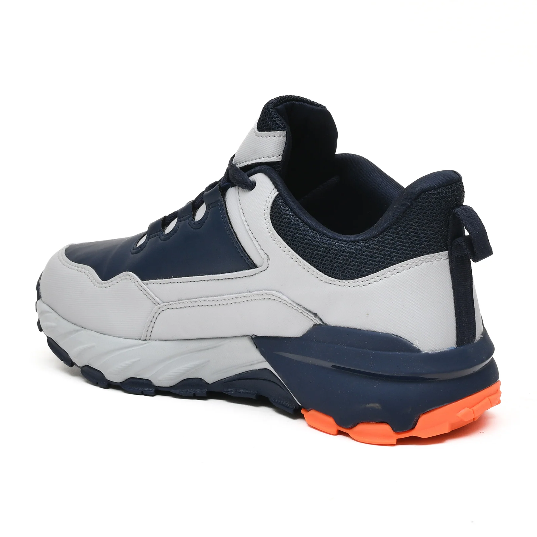 Impakto TerrainMax Trekking & Hiking Shoes (Grey & Navy Blue)