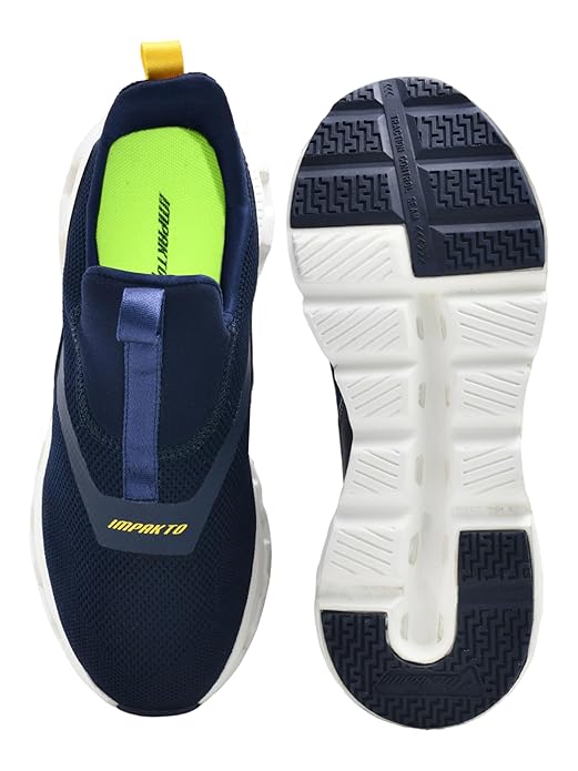 Impakto Men Air Bounce Slip-On Running Shoes (Blue)