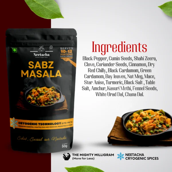 NEETACHA Premium Cryogenic Sabz Masala I 50g