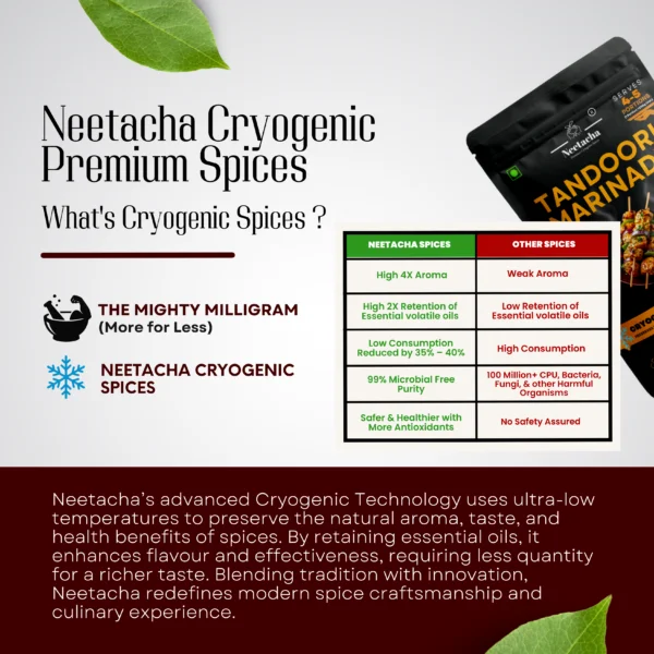 NEETACHA Premium Cryogenic Tandoori Marinade I 50g